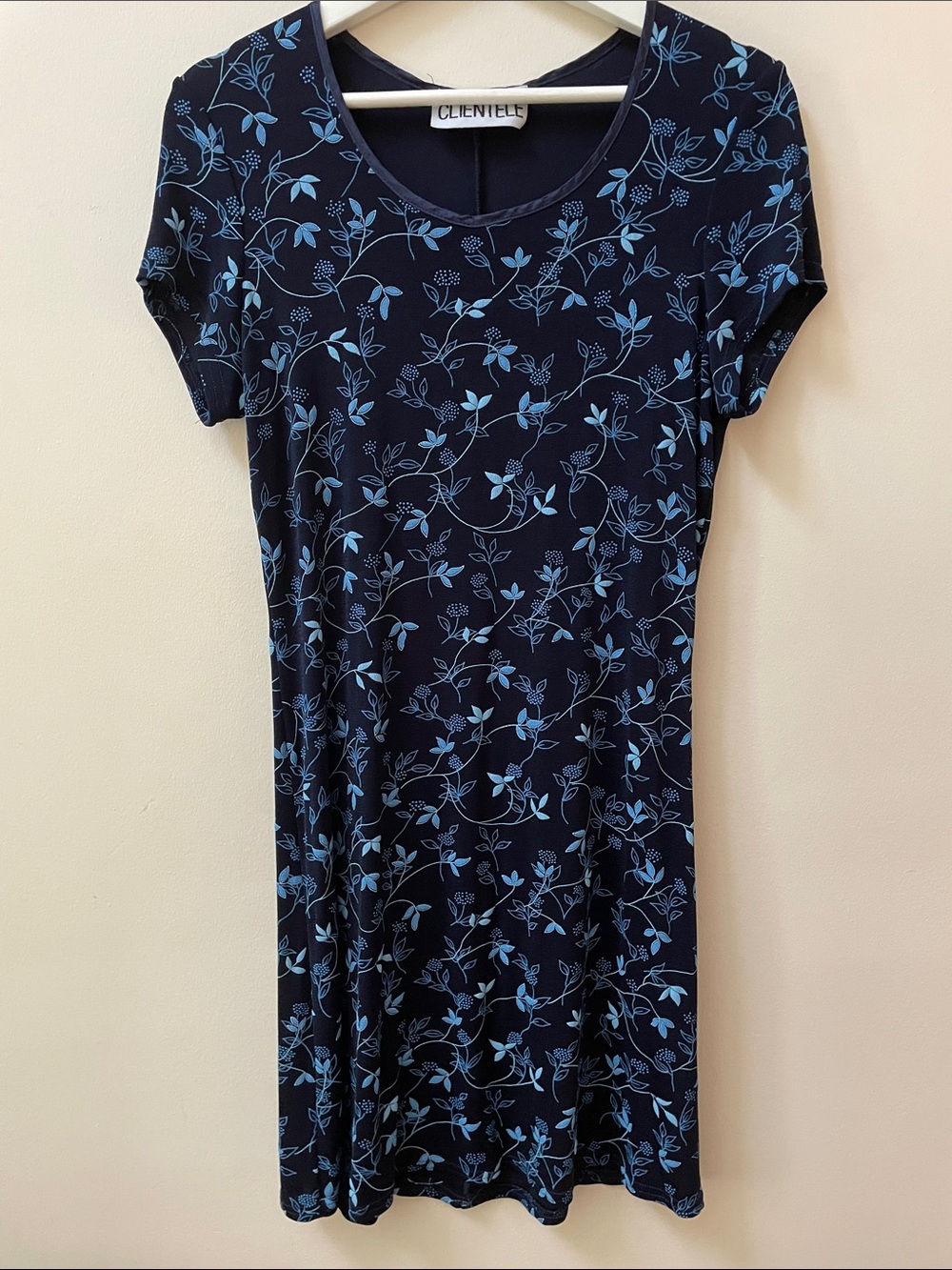 Vintage 90s Floral Embroidered Dress